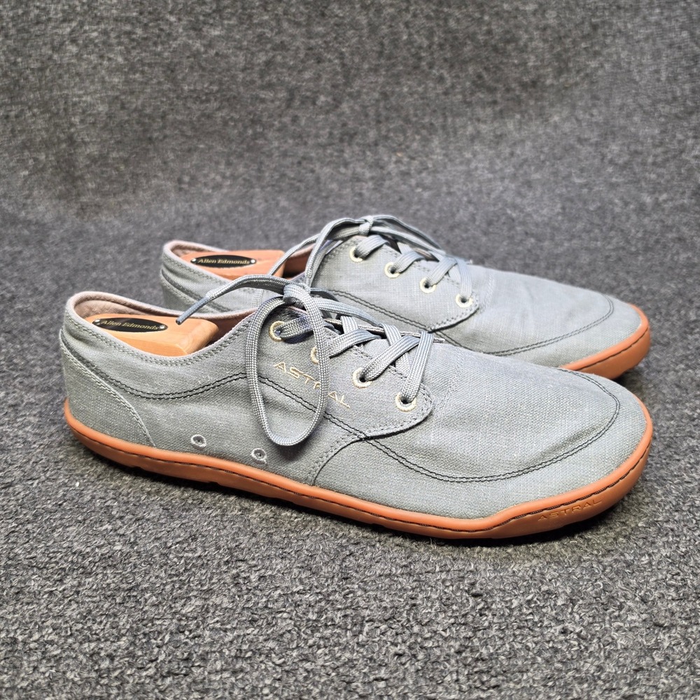 Astral Loyak Hemp Water Shoes Gray Green Mens 11.5 Minimalist Sneakers Outdoors